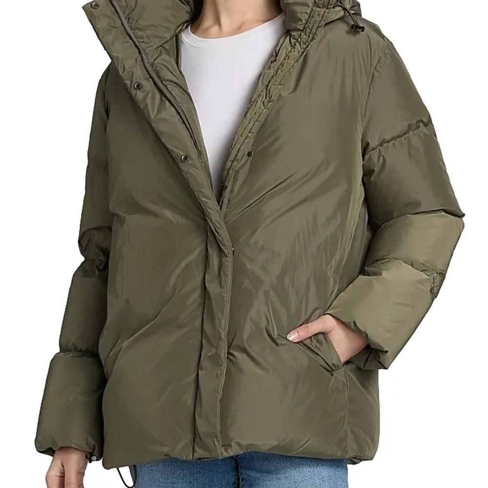 Jenni Kayne Olive Puffer Jacket Size Medium NWT